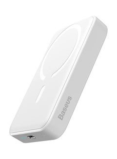 اشتري 10000 mAh MagSafe Power Bank 10000mAh 15W Wireless Portable Charger PD 20W With USB-C Port Fast Charging for MagSafe Battery Pack for iPhone 15 Pro Max/iPhone 15/15 Plus/14/13/12 Series, White White في السعودية
