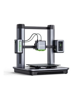 اشتري Make M5 3D Printer, FDM 3D Printer, 5X Faster and Extra Intelligent, Cut Print Time by 70%, Smooth 0.1 mm Detail, Error Detection with AI Camera, Auto-Leveling, Integrated Die-Cast Aluminum Alloy Gray+Green في الامارات