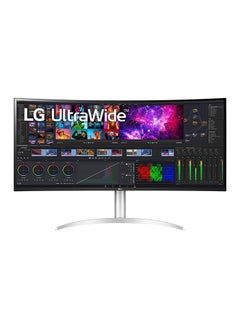 Buy 40 inch UltraWide Curved WUHD (5120 x 2160) 5K2K Nano IPS Display, DCI-P3 98% (Typ.) with HDR10, Thunderbolt 4 with 96W PD, 3-Side Virtually Borderless Design Tilt/Height/Swivel Stand 40WP95C-W White in UAE