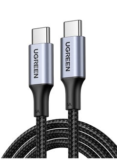 Buy USB C Cable 2M, Braided 100W Power Delivery PD Fast charge Cable USB C to USB C for iPhone 15 Pro/15 Pro Max/15/15 Plus, iPad mini 6, MacBook Pro/Air, iPad Pro, Samsung S23+, Huawei P60, etc black in Saudi Arabia