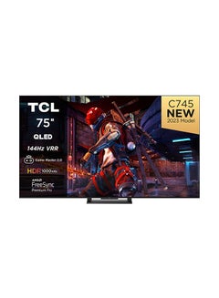 Buy 75 Inch, 4K, 144HZ VRR , Google TV , MEMC 120HZ, QLED 75C745 Black in UAE