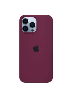 Buy Protective Soft Silicone Case Cover For iPhone 13 Pro Max Rose Red in UAE