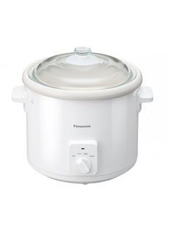 Buy Slow Cooker Braise Stew Soup 3 Setting Ceramic Pot And Glass Lid 5.0 L 273.0 W NF-N51AWTZ White in UAE