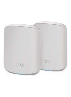 Buy Orbi Mesh WiFi System Router With 1 Satellite Extender White in Saudi Arabia