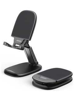 Buy Desktop Phone Stand Adjustable Foldable Phone Holder Black in Saudi Arabia