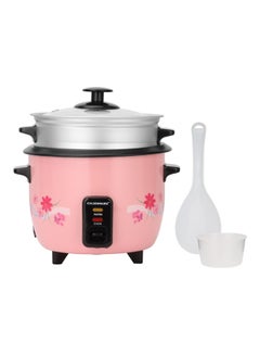 Buy 3 In 1 Rice Cooker - Keep Warm Function - Detachable Power Cord - Water level Indicator - Steam Tray ,Rice Scoop & Measuring Cup - One Touch Operation 1.8 L 700.0 W OMRC2351 pink and black in UAE