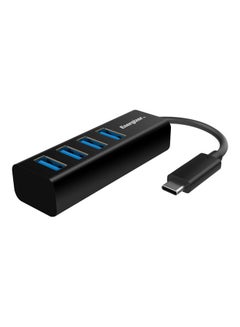 Buy Type-C Hub With 4 USB-A Port Black in Saudi Arabia
