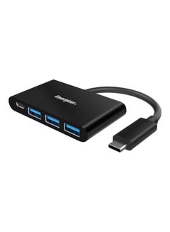 Buy Type C Hub With 1 USB-C Port And 3 USB-A Port Black in Saudi Arabia