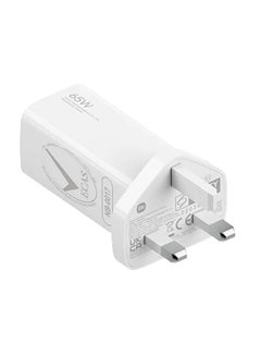 Buy 65W GaN Charger Type-A And Type-C White in UAE