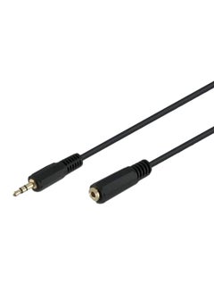 اشتري AUX 3.5mm Extension Cable 1.5M Black في السعودية