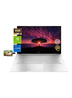 Buy Envy Laptop With 17.3-Inch Display, Core i7-1165G7 Processor/64GB RAM/2TB SSD/Intel Iris XE Graphics/Windows 11 Pro + 32GB Durlyfish USB Card English/Arabic Silver in UAE