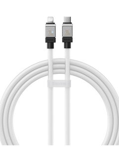 Buy Type C To Lightning Cable, 20W Power Delivery Fast Charging Data Cables Zinc Alloy Connector for iPhone 14/13/ 12 Pro Max / 12/11 Pro/X/XS/XR / 8 Plus- White in UAE