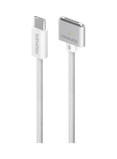 Buy USB-C to MagSafe 3 Cable, High Tensile Ultra-Fast Charging Cable with 140W Power Delivery, Strong Magnetic Hold, Nylon Braided and 2m Long Cord for MacBook Pro, MacBook Air M2, MagCord-140PD White in UAE