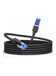 Buy Cat8 Network Cable 10M Cat 8 High Speed 40Gbps 2000MHz RJ45 Internet Cable Braided Double Shielded Ethernet Cable Compatible with Gaming Switch PC Smart TV Router Switch TV Box Black in Egypt