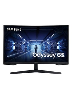 Buy 32 inch Odyssey G5 Curved Gaming Monitor with 144Hz Refresh Rate, 1ms Response Time, WQHD Resolution, AMD FreeSync Premium - LC32G55TQBMXUE Black in UAE