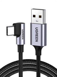 Buy USB C Cable Samsung Fast Charging Cord Right Angle 90 Degree USB A to Type C Fast Charger Compatible with Nintendo Switch, GoPro Hero 7 6 5-1Meter New Black in UAE
