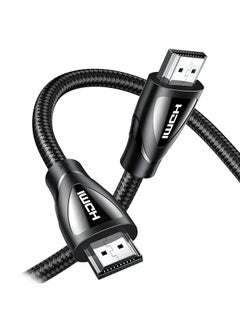 Buy HDMI Male to Male Braided Cable 5M New black in Saudi Arabia