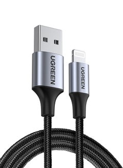 Buy USB A to Lightning Cable 1M [MFi Certified] for iPhone 14/14 Plus/ 14 Pro/14 Pro Max/New iPhone SE 2022 13 Pro/13 Pro Max/13, iPad 9 iPhone 12 Series Black in Saudi Arabia