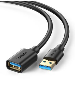Buy USB Extension Cable USB 3.0 Extender Cord Type A Male to Female Data Transfer Compatible for Playstation,VR,USB Flash Drive,Card Reader,Hard Drive (1 Meter) Black in UAE