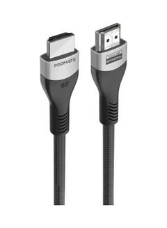 Buy Promate 8K HDMI Cable, Premium 48Gbps High-Speed HDMI 2.1 Audio Video Cable with Enhanced Audio Return, 3m Slim Cord and Dynamic HDR Support for Monitor, UHDTV, Projector, PrimeLink8K-300 Black in Saudi Arabia