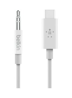 Buy Rockstar 3.5mm Audio Cable With Usb C Connector White in UAE