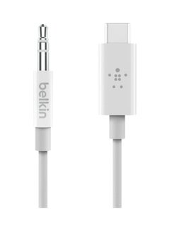 اشتري Rockstar 3.5mm Audio Cable With Usb C Connector White في الامارات