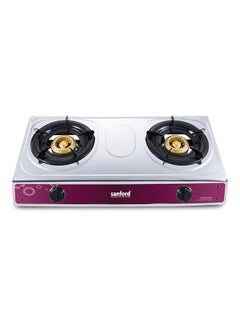 Buy Stainless Steel Gas Stove 2 Burner SF5353GC 2B Silver in Saudi Arabia