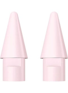 Buy 2 Pieces Smooth Writing Capacitive Stylus Tips Replacement Nibs Compatible With Pencil 2nd And 1st Generation Pink in UAE