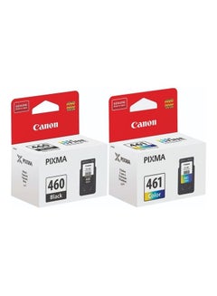 Buy PG-460 Black and CL-461 Colour Ink Cartridge Multicolour in UAE