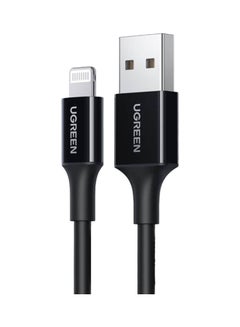 Buy USB To Lightning Charging And Sync Data Cable 1M Black in Saudi Arabia