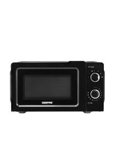 Buy Microwave Oven Easy Reheating and Fast Defrosting| Multiple Power Levels with Digital Display| Cooking End Signal with Timer Switch| Chrome Knobs for Durability 20 L 1100 W GMO1899 Black in UAE