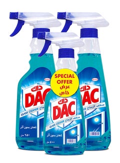 Buy Spotless Shining And Streak Free Glass Cleaner Pack of 3 Blue/White 650 Ml, 650 Ml, 400ml in Saudi Arabia