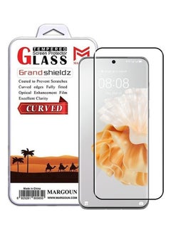Buy Huawei P60 Pro Huawei P60 Screen Protector Tempered Glass Full Glue Back Clear in UAE