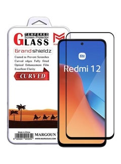 اشتري Xiaomi Redmi 12 Screen Protector Tempered Glass Full Glue Back Clear في الامارات