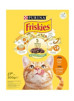 Buy Friskies With Chicken And With Vegetables Brown/Beige/Orange 300grams in UAE