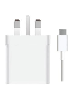 Buy Wall Charger With Type-C Cable Combo 33W White in UAE
