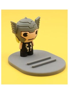 Buy Cute Cartoon Thor Universal Desktop Table Mobile Phone Holder Stand For iPhone Samsung Xiaomi Huawei Grey in Saudi Arabia