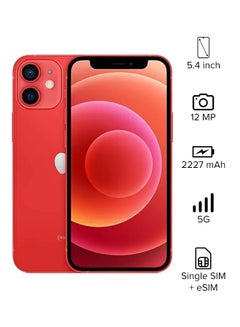 Buy iPhone 12 Mini With Facetime 128GB (Product) Red 5G - International Specs in UAE