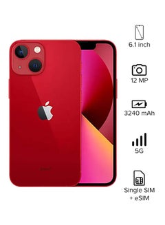 Buy iPhone 13 256GB (Product) Red 5G With FaceTime - UAE Version in UAE