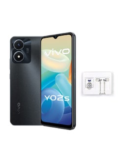 Buy Y02s Dual SIM Fluorite Black 3GB RAM 32GB With Earphone And Ring Holder 4G LTE in UAE