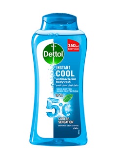 Buy Instant Cool Menthol And Eucalyptus Antibacterial Body Wash Twin Pack 250ml in Saudi Arabia