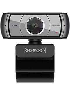 Buy Redragon GW900 1080P PC Webcam with Built-in Dual Microphone, 360 Rotation 2.0 USB Computer Web Camera 30 FPS for Online Courses, Video Conferencing and Streaming Electronic Games in UAE