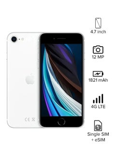 اشتري iPhone SE 2020 - Slim Packing (2nd-gen) 128GB White - International Specs في الامارات