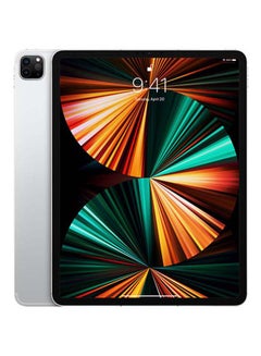 Buy iPad Pro 2021 (5th Generation) 12.9-Inch, M1 Chip, 2TB, Wi-Fi, 5G, Silver with Facetime - International Specs in Saudi Arabia