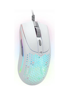 Buy Model O2 Wired RGB Gaming Mouse, Ultralight 59-gram Weight,  26,000 DPI BAMF 2.0 Sensor, Crisp Switches Rated for 80M Clicks, RGB Lighting, G-Skates Mouse Feet, White | GLO-MS-OV2-MW in Saudi Arabia