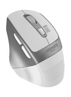 اشتري Wireless Mouse, Ergonomic Silent Click Optical 2.4GHz Cordless Mice with Adjustable 2200DPI, 6 Programmable Buttons, USB Nano Receiver and 10m Working Distance for MacBook Air, Dell XPS 13, Samit White في السعودية