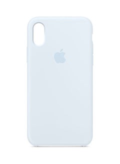 Buy iPhone X Silicone Case sky blue in UAE