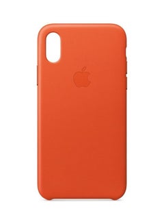 Buy iPhone X Lthr Case Bright Orange in UAE