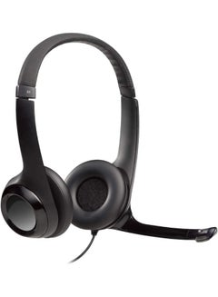 Buy H390 Wired Headset, Stereo Headphones With Noise-Cancelling Microphone, USB, In-Line Controls, PC/Mac/Laptop Black in Egypt