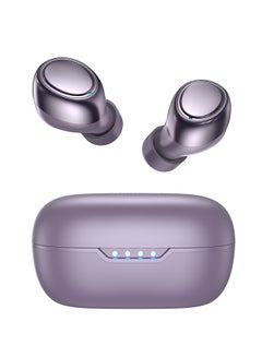 Buy Bluetooth TWS In-Ear Earphones With Replacement Eartip Sleeve Purple in Saudi Arabia
